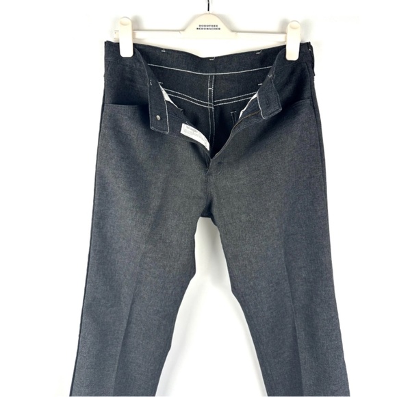 Vintage 1970’s Wrangler Men’s Regular Fit Dress Pants in Dark Grey • 33W x 32L - Picture 9 of 10